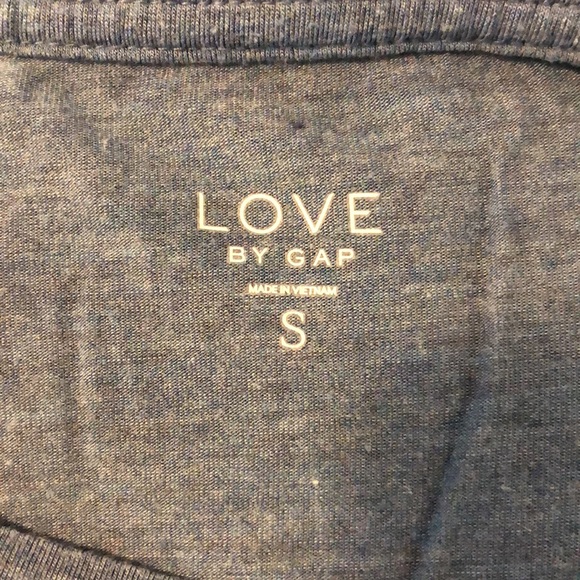 ❗️Heathered blue super soft sleep shirt Gap LOVE - Picture 3 of 5